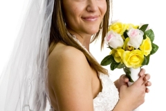 Bride Isolated on white