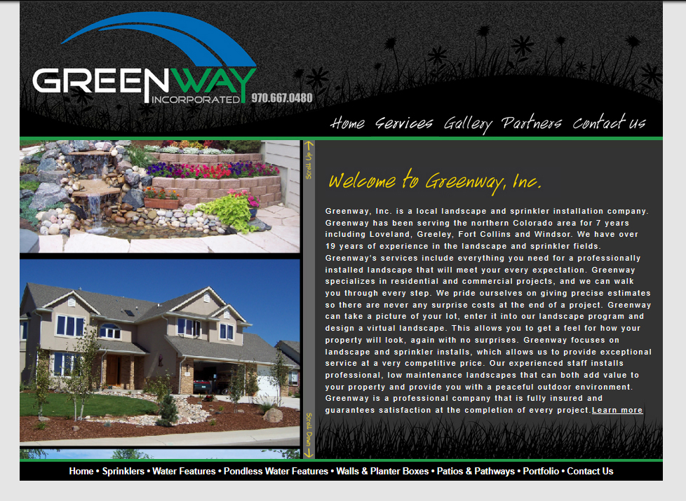 Greenway website example