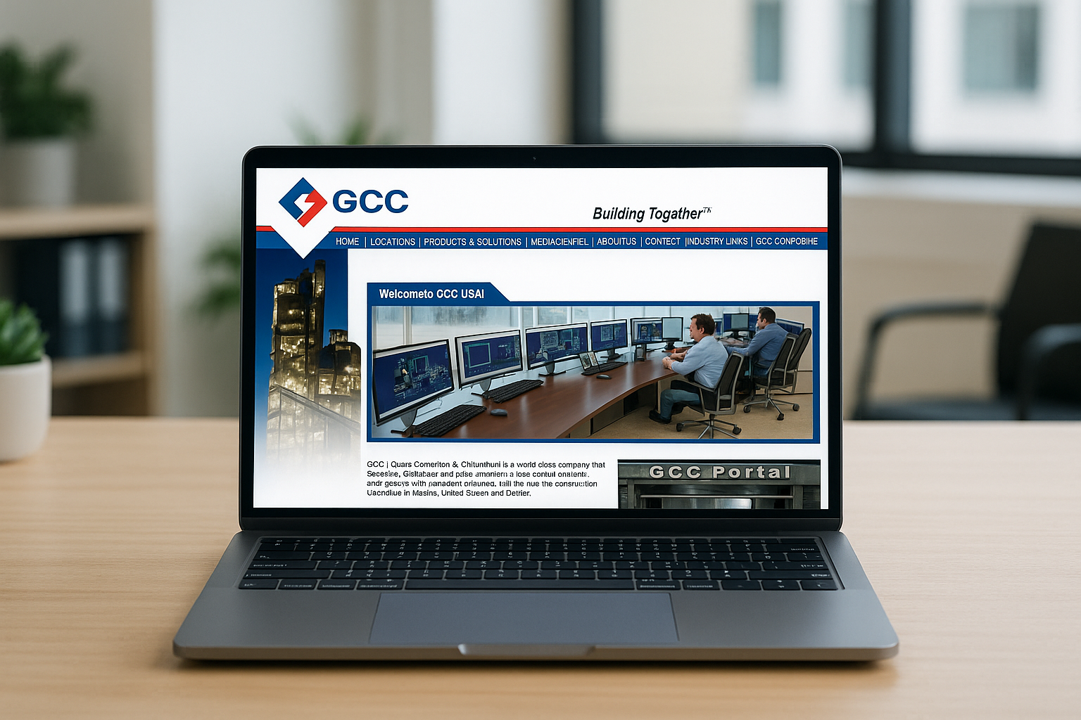 Website design portfolio on laptop