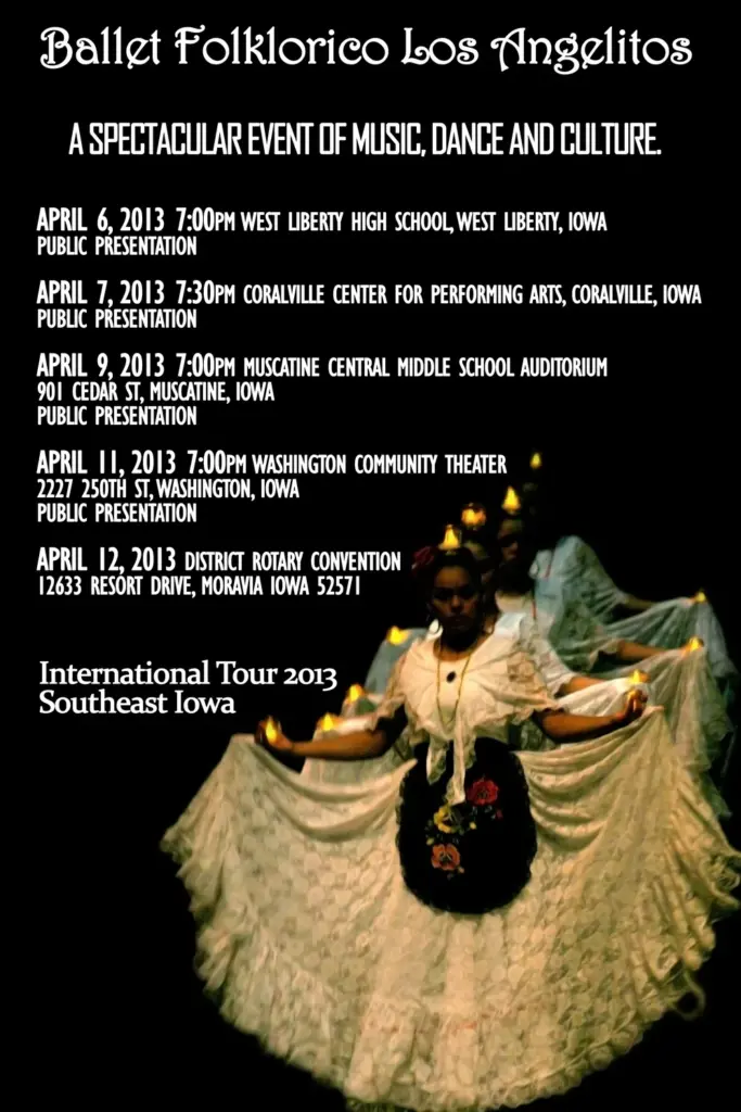Ballet Folklórico Los Angelitos client work: Event Poster 02.