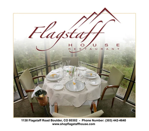Flagstaff House Restaurant client work: Restaurant Brand Advertising.