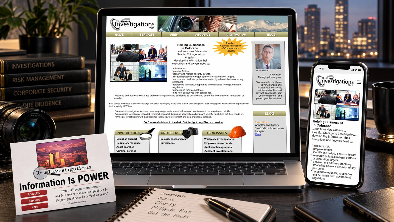 Business Investigations West integrated project presentation
